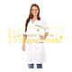 Warmbier 2618.AM160.W.BX.L. Халат размер L, белый/бордовый, с цветными вставками